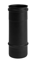 Buis 25 cm ø80 zwart enkelwandige Inox Pellet