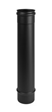 Buis 50 cm ø100 zwart enkelwandige Inox Pellet